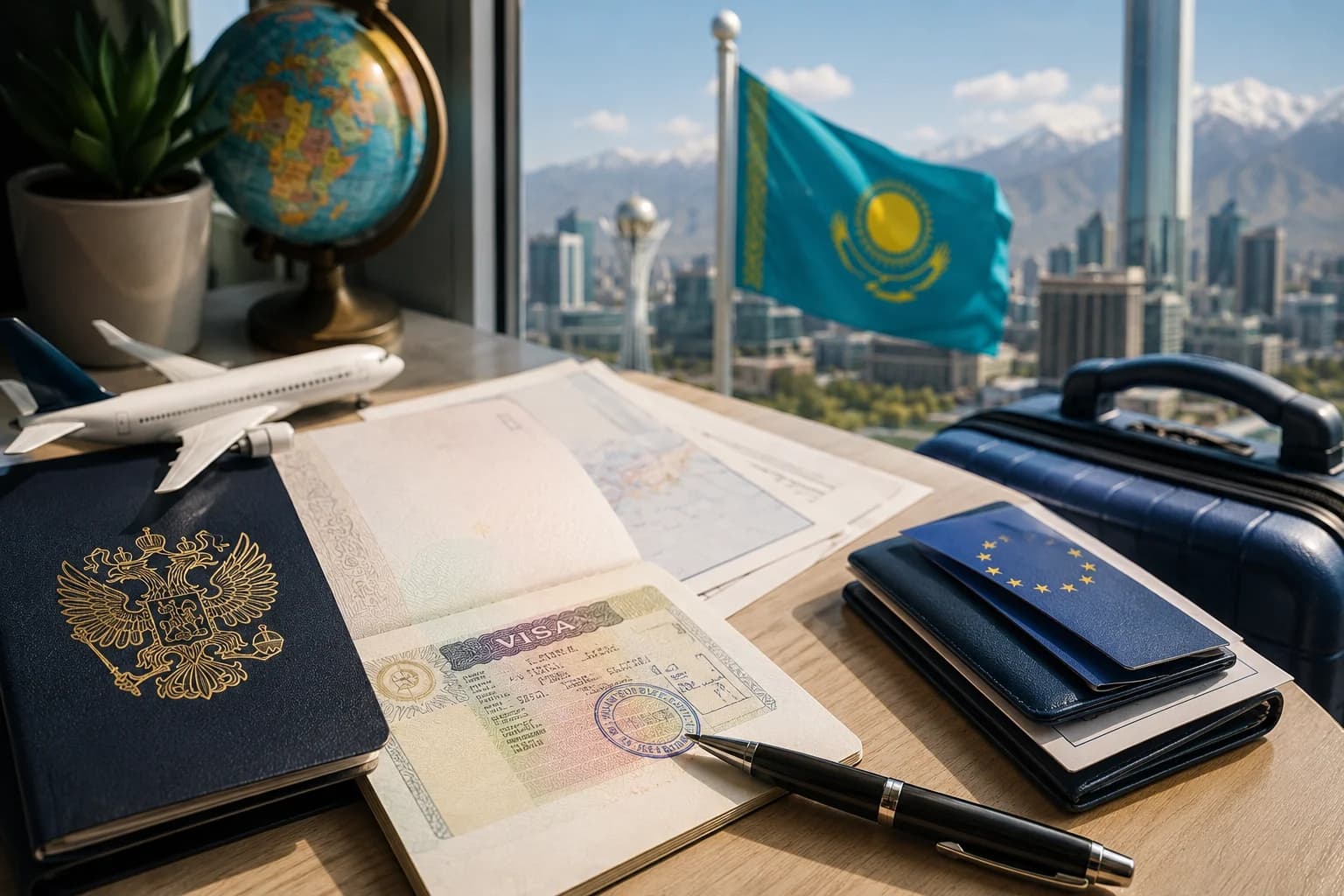 Шенгенская виза для граждан РФ через Казахстан